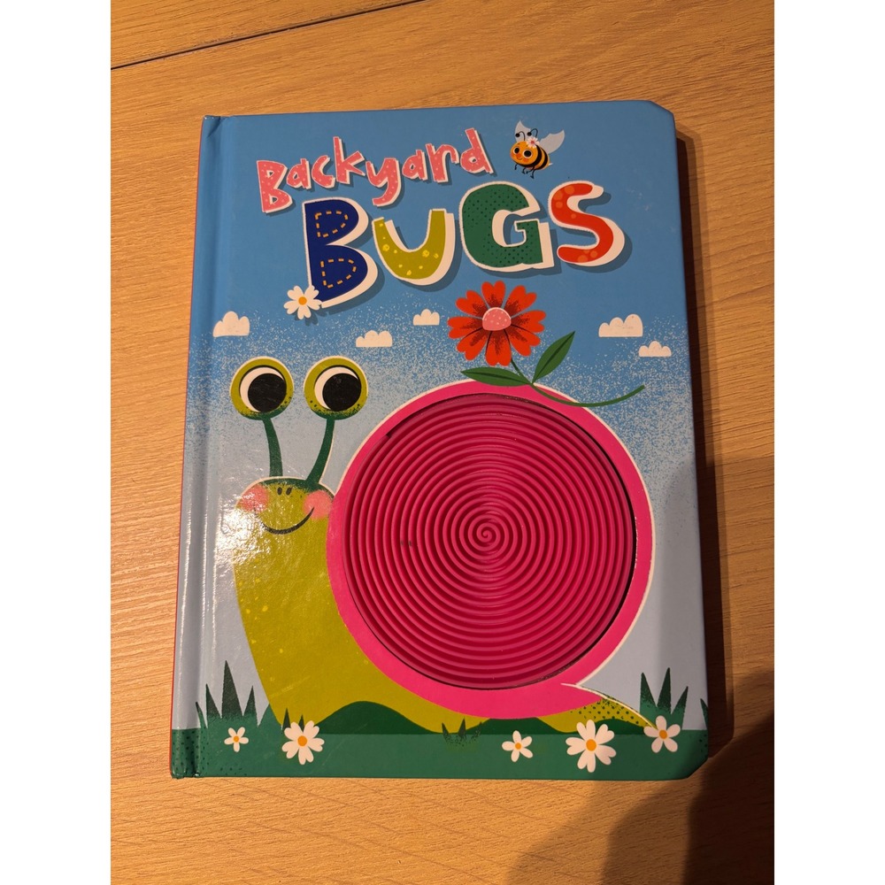 Backyard Bugs Sensory Board Book Kids Interactive Tactile Snail Nature Story